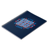 USA 250 – 1776 tot 2026 Pixel Art Notitieboek (Linkerzijde)