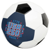 USA 250 – 1776 tot 2026 Pixel Art Voetbal (Drie kwart)