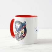 USA 250 Adelaar gepersonaliseerd Mok (Voorkant links)