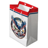 USA 250 Adelaar Medium Cadeauzakje (Voorkant Gekanteld)