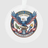 USA 250 Adelaar Ornament (voorkant)
