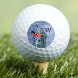 USA 250 American Flag Statue of Liberty Monogram  Golfballen