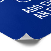 USA 250 - America's 250th Birthday Red White Blue Poster (Hoek)