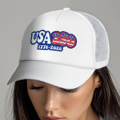 USA 250 - America's 250th Birthday Red White Blue Trucker Pet
