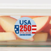 USA 250 - America's 250th Birthday - Stars Stripes Labels (Aangebracht)