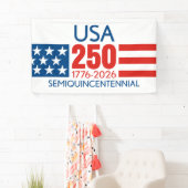USA 250 - America's 250th Birthday - Stars Stripes Spandoek (Insitu)