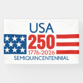 USA 250 - America's 250th Birthday - Stars Stripes Spandoek (Horizontaal)