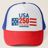 USA 250 - America's 250th Birthday - Stars Stripes Trucker Pet (Voorkant)