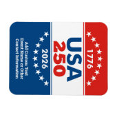 USA 250 - America's Birthday Classic - 1776-2026 Magneet (Horizontaal)