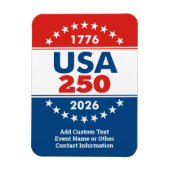 USA 250 - America's Birthday Classic - 1776-2026 Magneet (Verticaal)