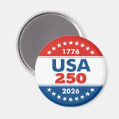 USA 250 - America's Birthday Classic - 1776-2026 Magneet (Voorkant / Achterkant)
