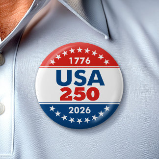 USA 250 - America's Birthday Classic - 1776-2026 Ronde Button 5,7 Cm
