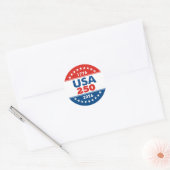USA 250 - America's Birthday Classic - 1776-2026 Ronde Sticker (Envelop)