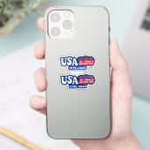 USA 250 - Amerika's 250ste verjaardag Rood Wit Bla Sticker (Telefoon)