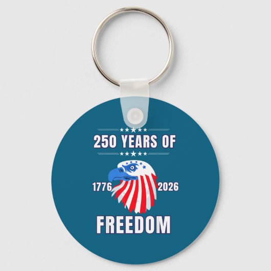 Usa 250 Anniversary Eagle 1776 To 2026 Patriotic A Sleutelhanger (Voorkant)