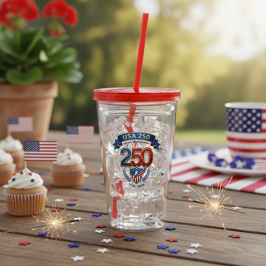USA 250 celebration Acryl Drinkbeker
