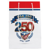 USA 250 celebration Medium Cadeauzakje (Achterkant)