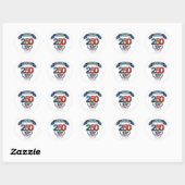 USA 250 celebration Ronde Sticker (Vel)