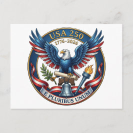 USA 250 Eagle Briefkaart