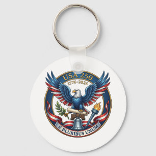 USA 250 Eagle herdenkingsmunt Sleutelhanger