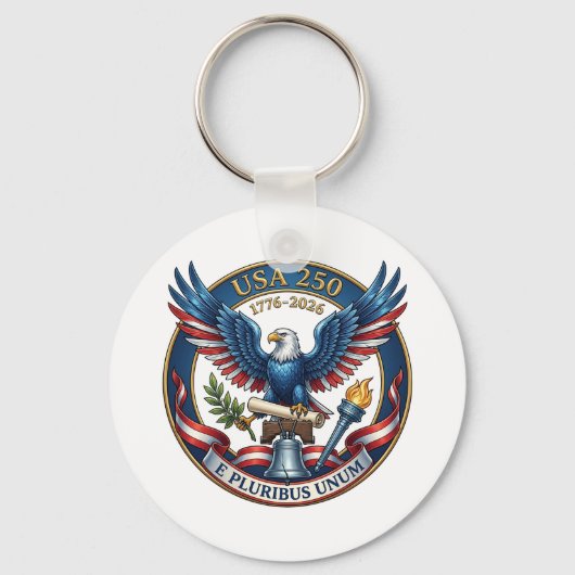 USA 250 Eagle herdenkingsmunt Sleutelhanger (Voorkant)