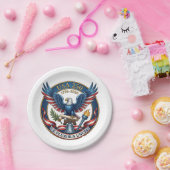 USA 250 Eagle Papieren Bordje (Feest)