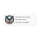 USA 250 Eagle retouradres Etiket (Voorkant)