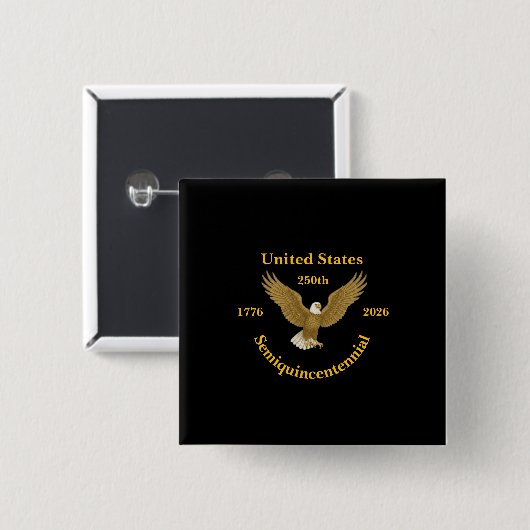 USA 250 Elegant Black Buttons (Voorkant /achterkant)