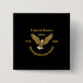 USA 250 Elegant Black Buttons (Voorkant)