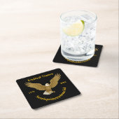 USA 250 Elegant Black Paper Coasters Kartonnen Onderzetters (Insitu)