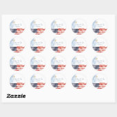 USA 250 Independence Watercolor Vlag Sticker (Vel)