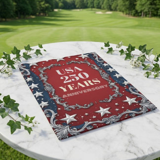 USA 250 Jaar Jubileum Vintage Zilveren Sterren Kun Golfhanddoek