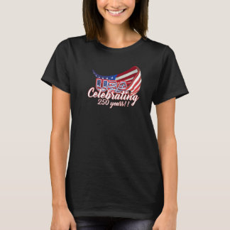 USA 250 jaar onafhankelijkheid t-shirt vieren
