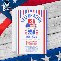 USA 250 jaar viering BBQ picknick 4 juli