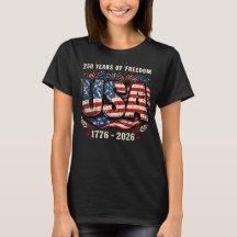USA 250 Jaar Vrijheid T-shirt | 1776–2026 Patriot