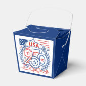 USA 250 Patriotic Anniversary Emblem Design Bedankdoosjes (Voorkant Zijde)
