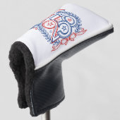 USA 250 Patriotic Anniversary Emblem Design Golfheadcover (3/4 voorkant)