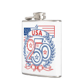USA 250 Patriotic Anniversary Emblem Design Heupfles (Links)