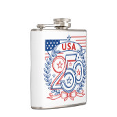 USA 250 Patriotic Anniversary Emblem Design Heupfles (Rechts)