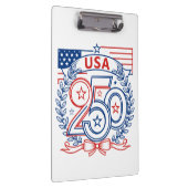 USA 250 Patriotic Anniversary Emblem Design Klembord (Rechts)