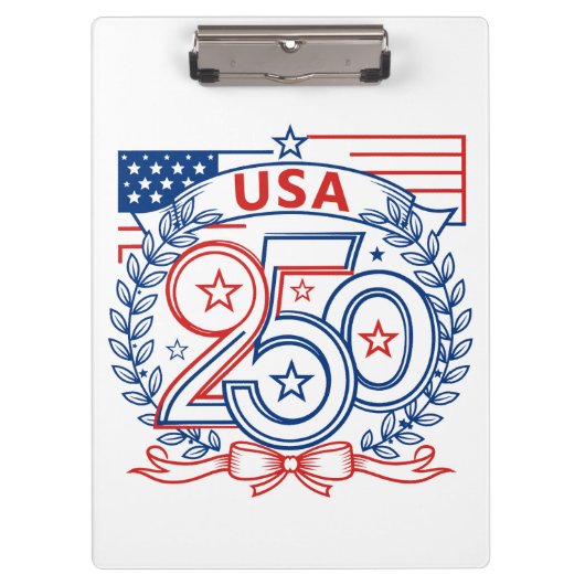 USA 250 Patriotic Anniversary Emblem Design Klembord (Voorkant)