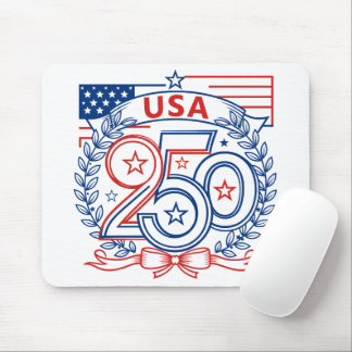 USA 250 Patriotic Anniversary Emblem Design Muismat