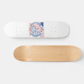 USA 250 Patriotic Anniversary Emblem Design Persoonlijk Skateboard (Horizontaal)