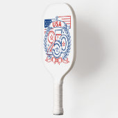 USA 250 Patriotic Anniversary Emblem Design Pickleball Paddle (Links)