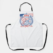 USA 250 Patriotic Anniversary Emblem Design Schort (Voorkant)