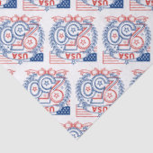 USA 250 Patriotic Anniversary Emblem Design Tissuepapier (Detail)
