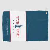 USA 250 Patriottisch 1776 2026 Vrijheid Aangepaste Golfhanddoek (Horizontaal)