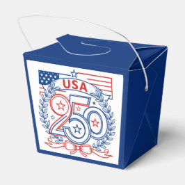 USA 250 Patriottisch Jubileum Embleem Ontwerp Bedankdoosjes