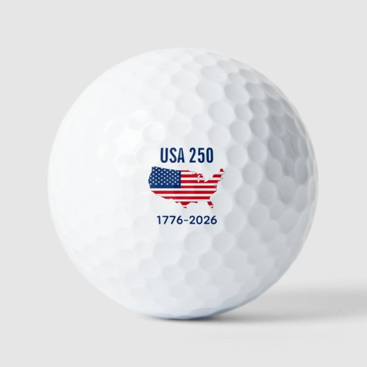USA 250 Semi-quintcentennial Aandenken Golfballen (Voorkant)