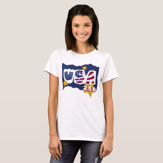 USA 250 T-shirt (Voorkant volledig)